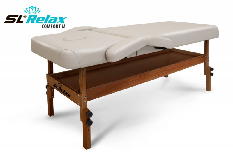 Массажный стол Relax Comfort-М бежевая кожа (№6)
