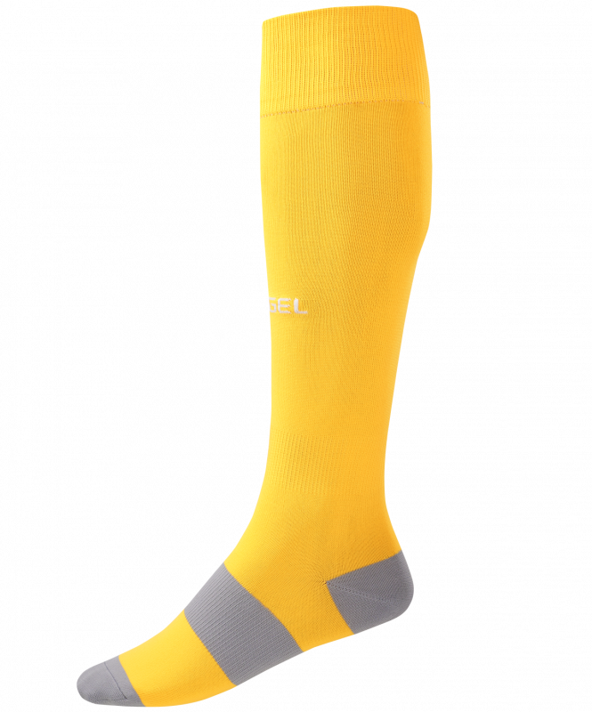 Гетры футбольные CAMP BASIC SOCKS, желтый/серый/белый, размер 32-34, Jögel УТ-00021437