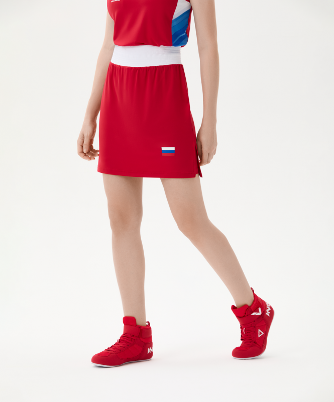 Юбка-шорты боксерские женские INSANE RBF, красный, размер S (44) ЦБ-00007660