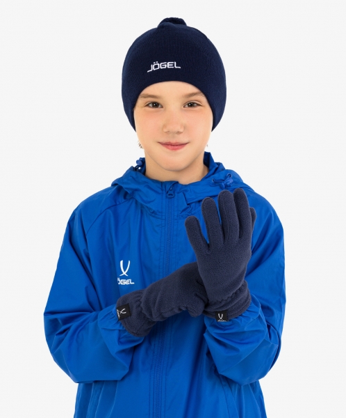 Перчатки зимние ESSENTIAL Fleece Gloves, темно-синий, Jögel