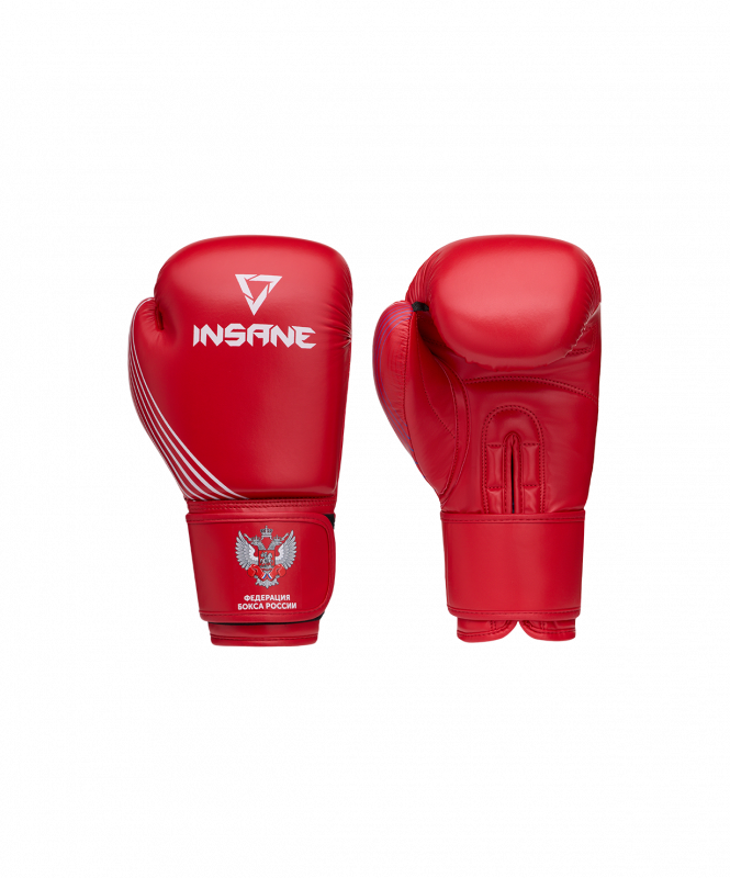 Перчатки боксерские INSANE RBF, красный, 12 oz ЦБ-00005831