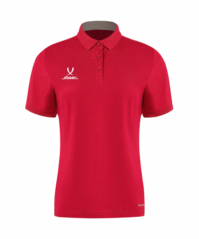 Поло женское JÖGEL PREMIER PerFormDRY CVC Polo W, красный, размер XL ЦБ-00004972