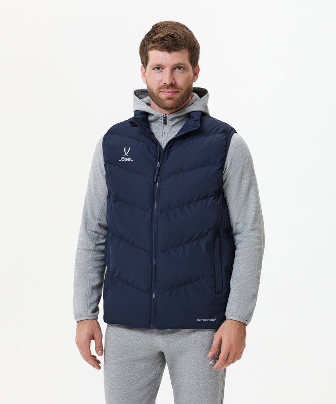 Жилет утепленный ESSENTIAL PerFormPROOF Padded Vest, темно-синий, размер XL, Jögel ЦБ-00003935