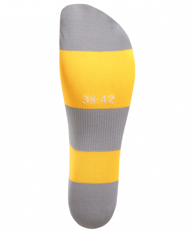 Гетры футбольные CAMP BASIC SOCKS, желтый/серый/белый, размер 32-34, Jögel УТ-00021437
