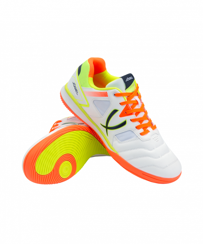 Бутсы зальные Tornado 2.0 White/orange, размер 39, JÖGEL ЦБ-00003462