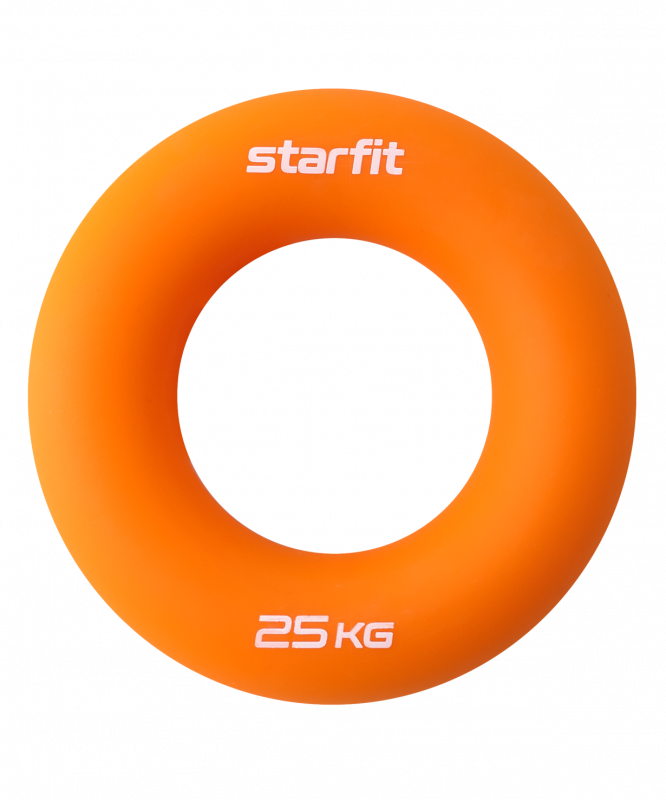 Эспандер кистевой ES-404 Кольцо, 25 кг, силикагель, оранжевый, Starfit УТ-00019247