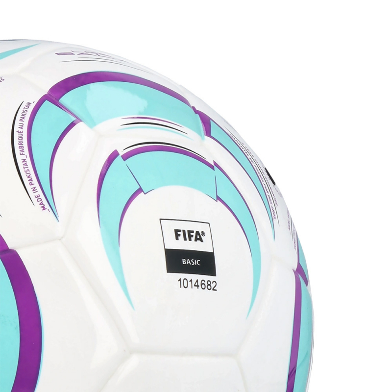 Мяч футзал. ADIDAS Tiro League Sala JW1526, размер 4, FIFA Basic, 32 пан, ТПУ, термосш., бело-бирюз-фиол