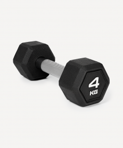 Гантель гексагональная DB-301PRO 4 кг, обрезиненная, черный, Starfit ЦБ-00003798