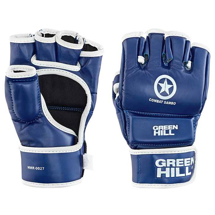 Перчатки COMBAT SAMBO синие Green Hill MMR-0027cs M