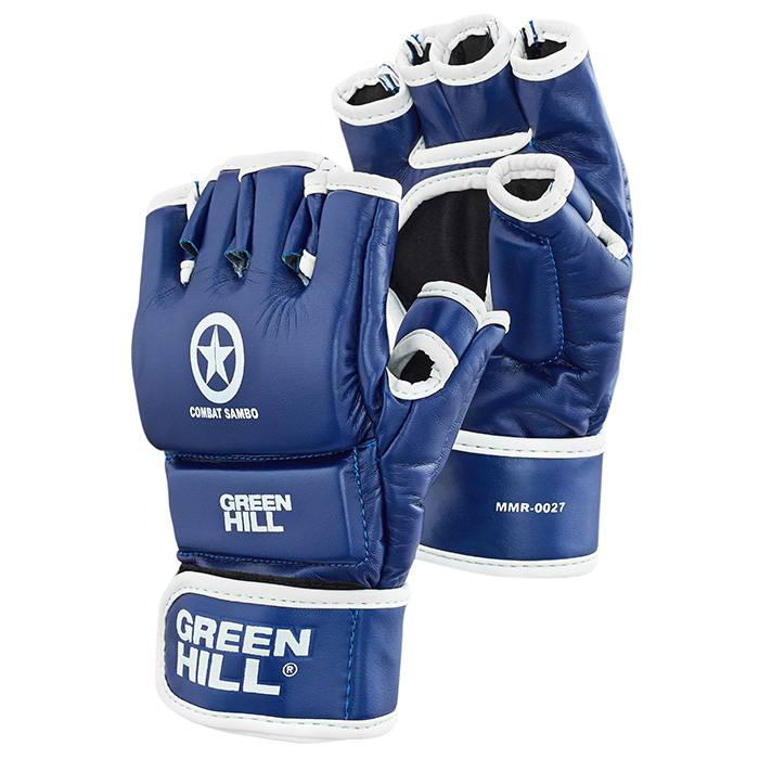 Перчатки COMBAT SAMBO синие Green Hill MMR-0027cs M