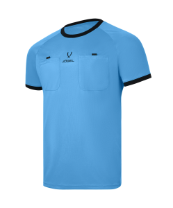 Футболка судейская JOGEL Referee tee, голубой, размер M ЦБ-00009015