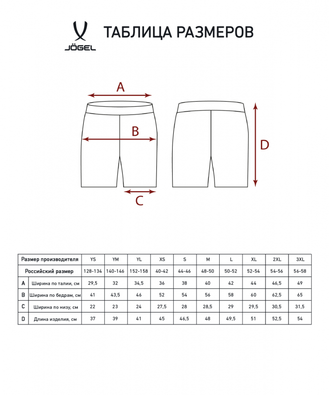 Шорты тренировочные Camp Training Poly Shorts, черный, Jögel ЦБ-00001852