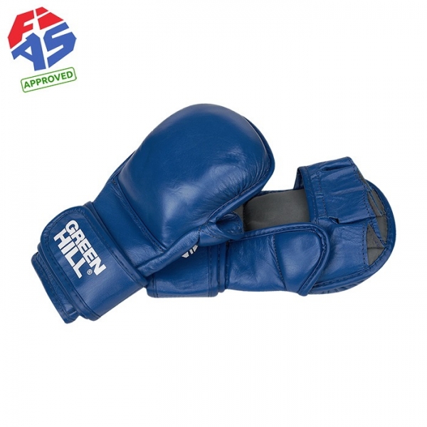 Перчатки для боевого самбо FIAS синие Green Hill MMA-0117u XXL