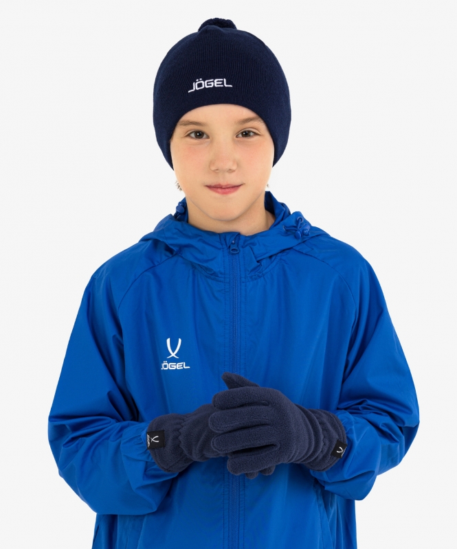 Перчатки зимние ESSENTIAL Fleece Gloves, темно-синий, Jögel