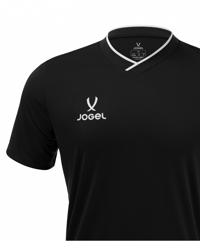 Футболка игровая JOGEL DIVISION PerFormDRY Union Jersey, черный, детский, размер YXL ЦБ-00008031