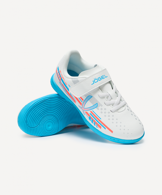 Бутсы зальные JOGEL Evofly IN Talant White/blue, детский, размер 34 ЦБ-00004204