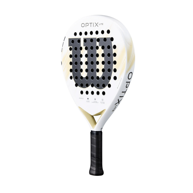 Ракетка для падела WILSON Optix V2 Lite WH, WR190711U2, для начин-х, стекловолокно, бело-черн-беж