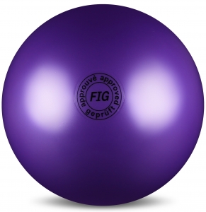 Мяч для художественной гимнастики FIG 19 см. фиолетовый