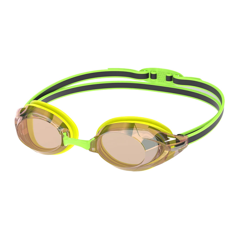 Очки для плав. SPEEDO Vanquisher 3.0 Mirrored, 8-00473417218, ЗЕРКАЛЬНЫЕ линзы, зеленая оправа
