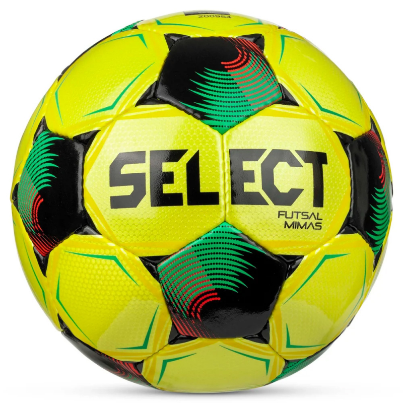 Мяч футзал. SELECT Futsal Mimas V26, 1053471007, размер 4, FIFA Basic, 32п, ПУ, руч.сш, желто-зелено-черн