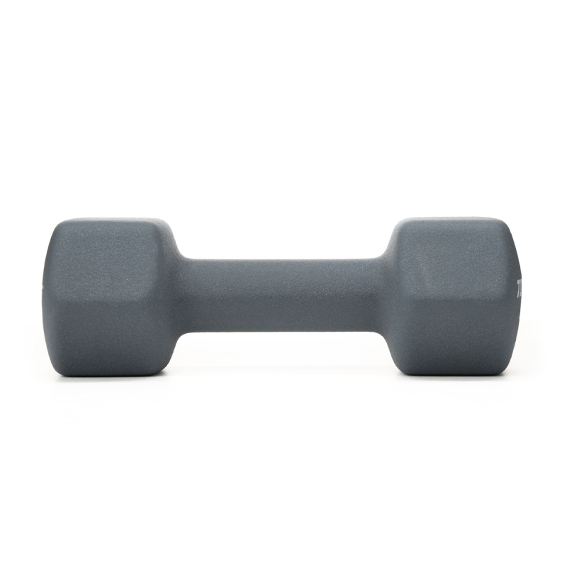 Гантель TORRES 4 кг, PL522504, металл в неопреновой оболочке, форма шестигранник, серый