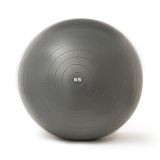 Мяч гимн. TORRES, FB122565, диам. 65 см, эласт. ПВХ, с защ. от взрыва, с насосом, серый