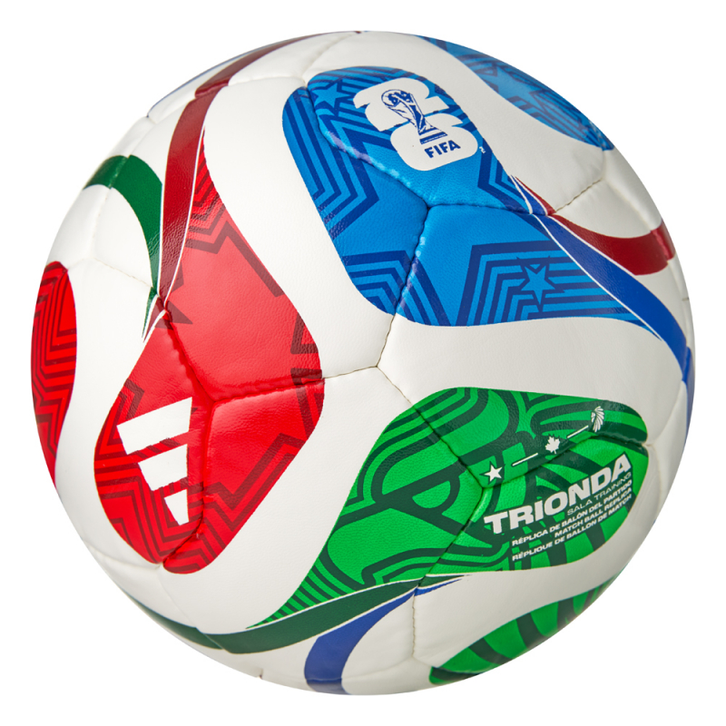 Мяч футзал. ADIDAS WC26 Trionda Training Sala, JD8048, размер 4, 18п, ПУ, ручная сш, мультиколор