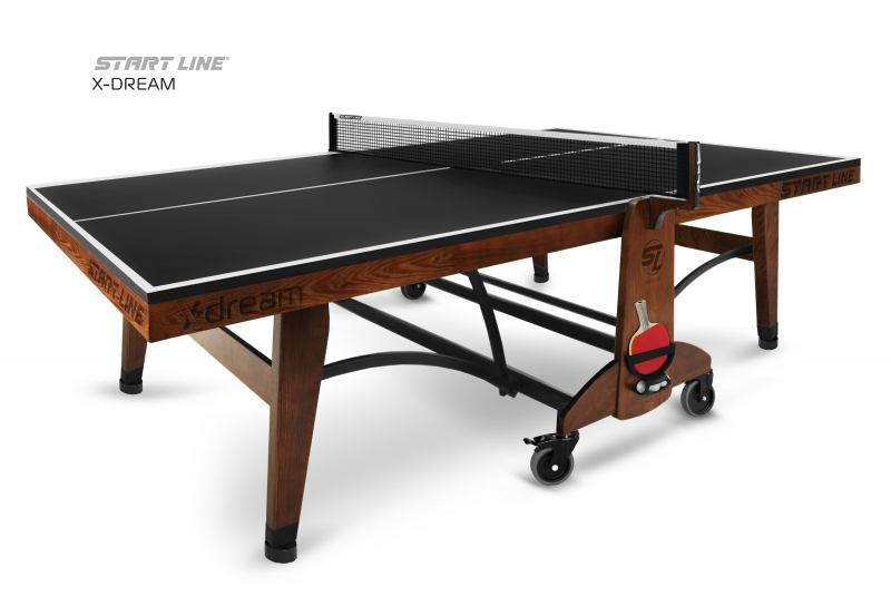 Стол теннисный X-dream Start Line (Дуб натуральный (natur-wood), ЛДСП Графит)