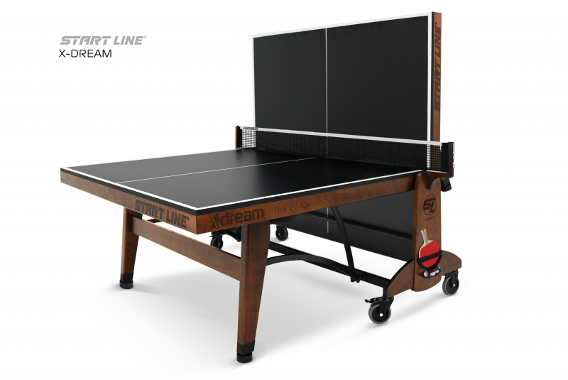 Стол теннисный X-dream Start Line (Дуб натуральный (natur-wood), ЛДСП Графит)