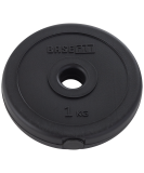 Диск пластиковый BB-203 d=26 мм, черный, 1 кг, BASEFIT УТ-00019752