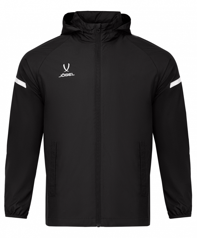 Куртка ветрозащитная CAMP 2 Rain Jacket, черный, детский, размер YL, Jögel ЦБ-00003404