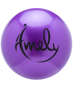 Мяч для художественной гимнастики AGB-301 19 см, фиолетовый, Amely