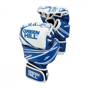 Перчатки MMA сине-белые Green Hill MMA-0055L L