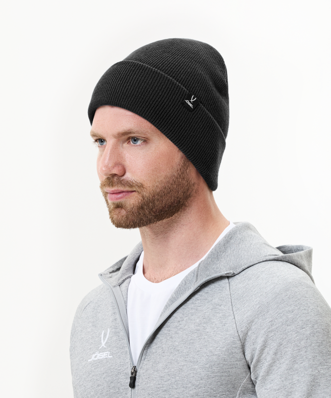 Шапка ESSENTIAL High Beanie, черный, размер One size, Jögel ЦБ-00003943