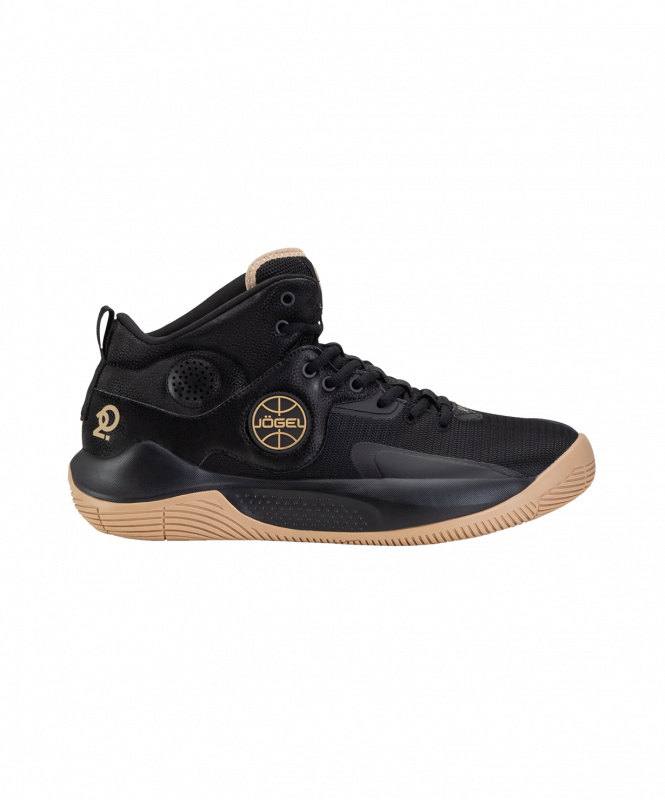 Кроссовки баскетбольные Launch MID, Black/gold, размер 45, JÖGEL ЦБ-00003479
