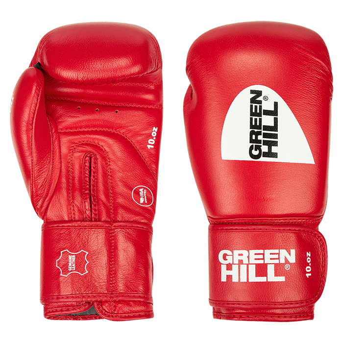 Боксерские перчатки Super Star одобренные IBA красные Green Hill BGS-1213IBA 10oz