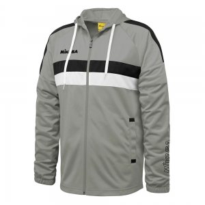 Куртка от костюма с капюшоном MIKASA MT550-0056-XL, размер XL, 100% полиэстер, серый