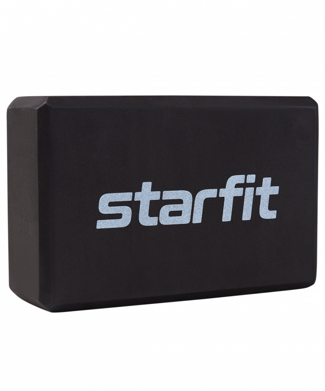 Блок для йоги STARFIT YB-200 EVA, черный ЦБ-00001690