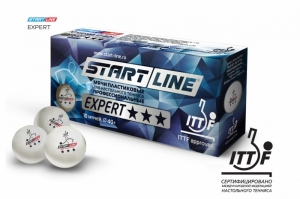 Мячи Start line EXPERT V40+ 3 (ITTF) (10 шт)