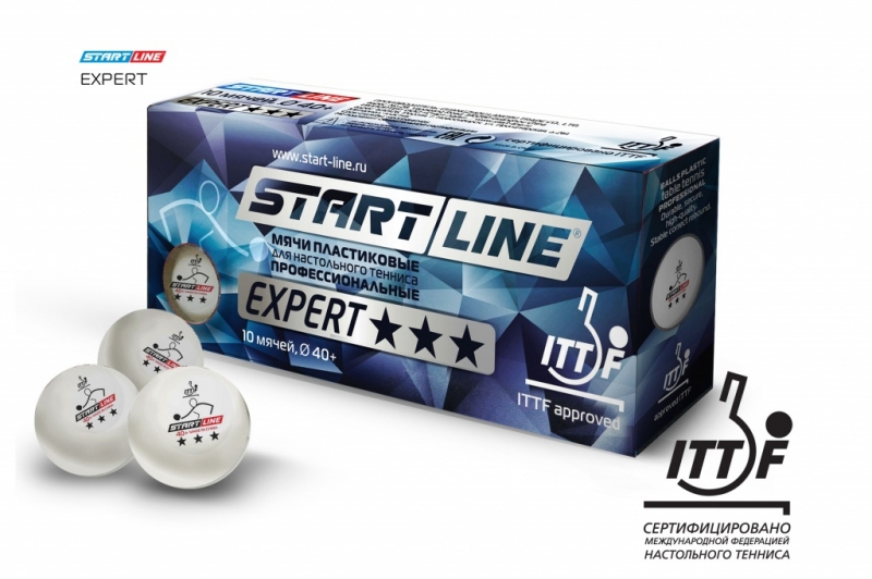 Мячи Start line EXPERT V40+ 3 (ITTF) (10 шт)