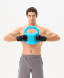 Перчатки для фитнеса WG-201, черный/синий, размер M, Starfit ЦБ-00004446