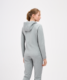 Худи на молнии женское ESSENTIAL Athlete Hooded FZ Jacket W, серый, размер M, Jögel ЦБ-00002983