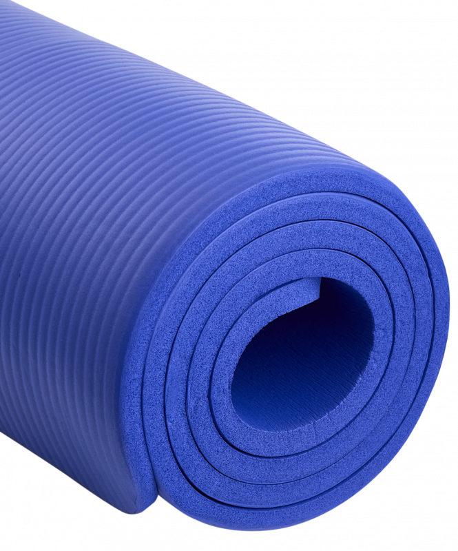 Коврик для йоги и фитнеса FM-301, NBR, 183x61x1.2 см, темно-синий, Starfit УТ-00018920