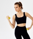 Гантель виниловая DB-101 0.5 кг, желтый, Starfit ЦБ-00001445