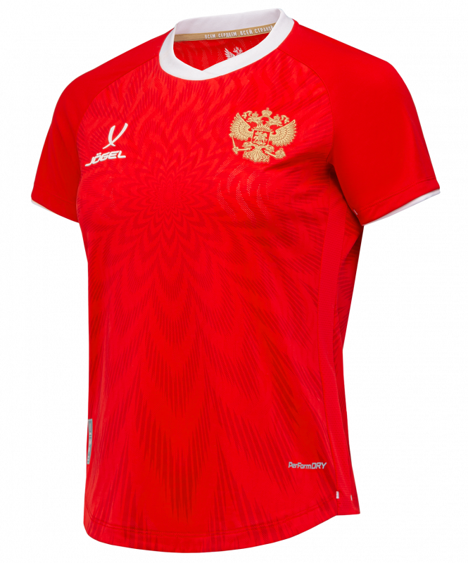 Футболка игровая женская JOGEL NATIONAL PerFormDRY Home Jersey W, красный, размер M ЦБ-00003105