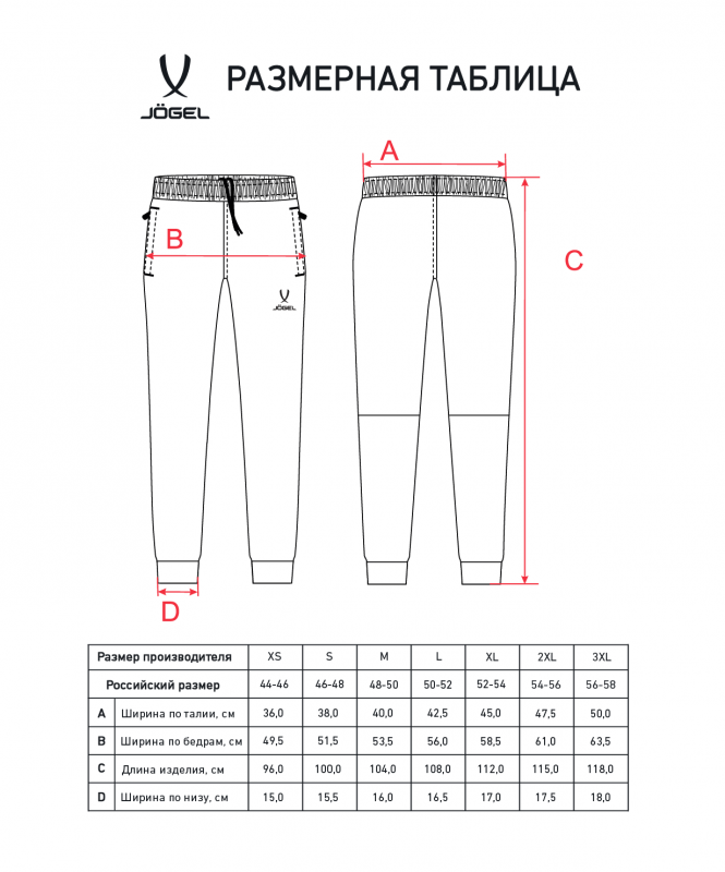 Брюки ESSENTIAL Athlete Pants, черный, Jögel