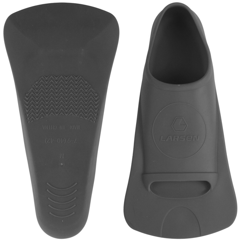 Ласты укороченные Larsen 6995 черный (TPR)