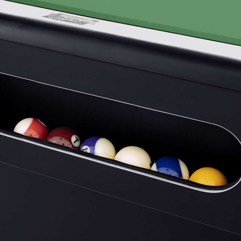 Бильярдный стол для пула Dynamic Billard "Triumph Plus" 8 футов (черный) в комплекте, аксессуары и сукно
