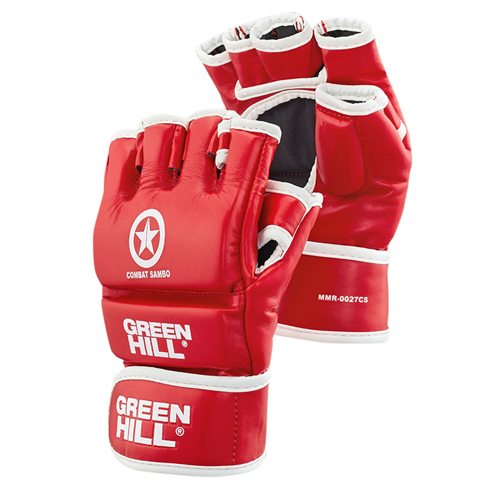 Перчатки COMBAT SAMBO красные Green Hill MMR-0027cs L