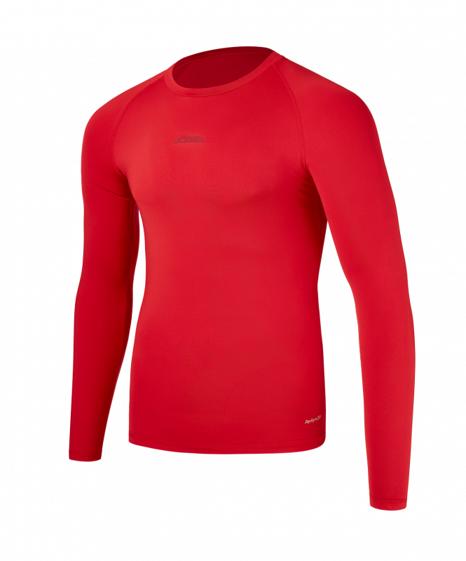 Футболка компрессионная с длинным рукавом JOGEL CAMP PerFormDRY Baselayer LS Tee, красный, размер M ЦБ-00004013